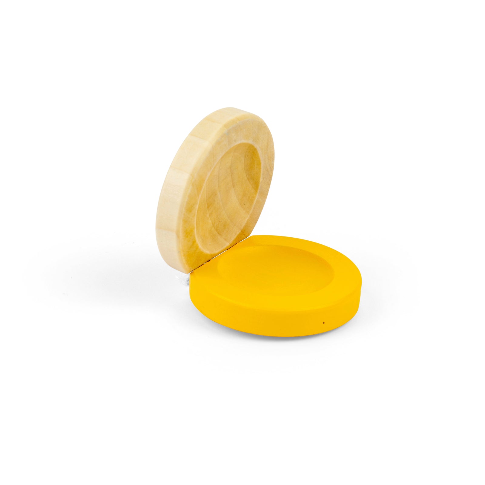 Wooden Castanets One Pair | Yellow