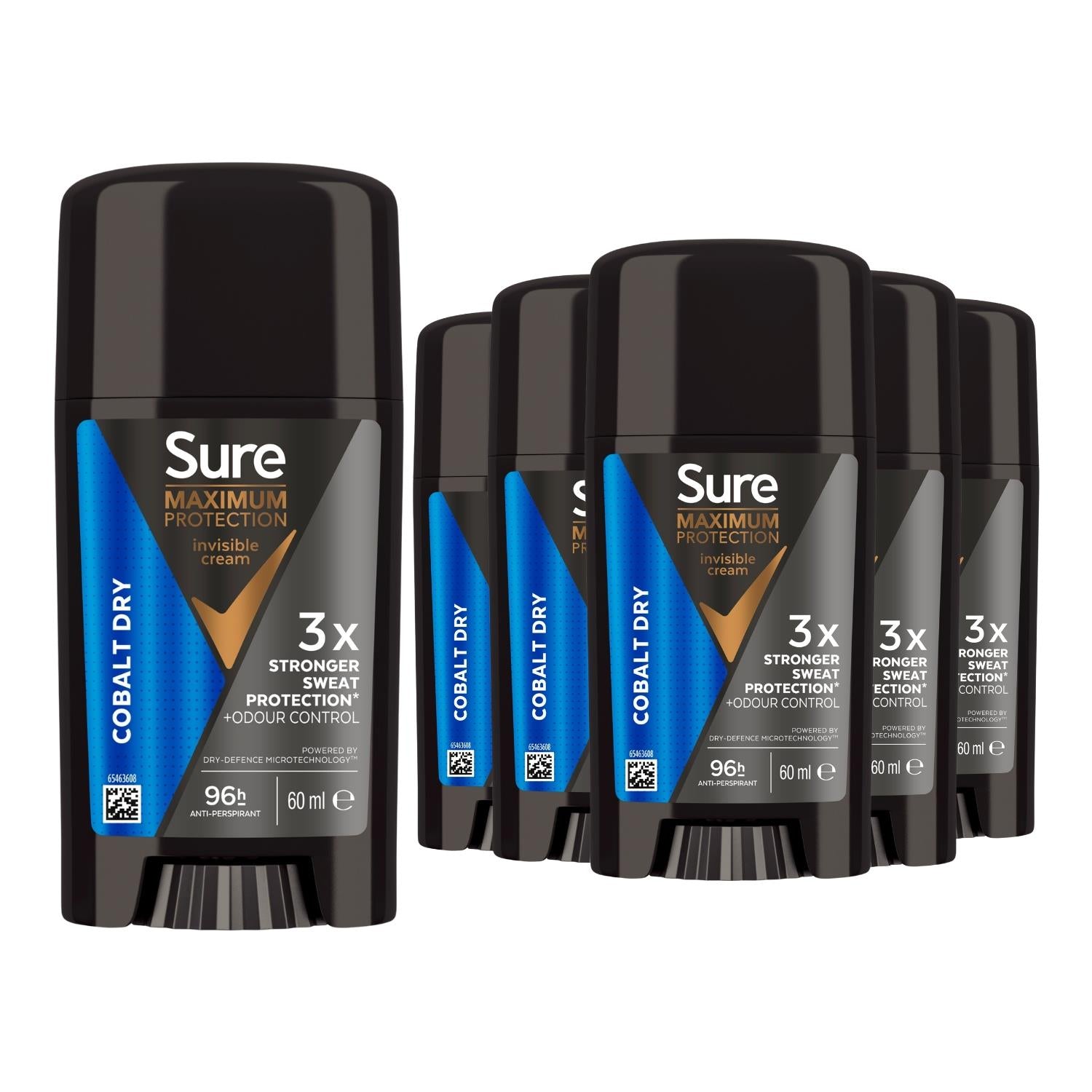 Sure Men Maximum Protection Anti-perspirant Cream, Cobalt Dry, 60ml