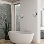 Orion 20cm Wall Light 6w(50w) Modern Black Circular Design With Highly Efficient Light Source Included