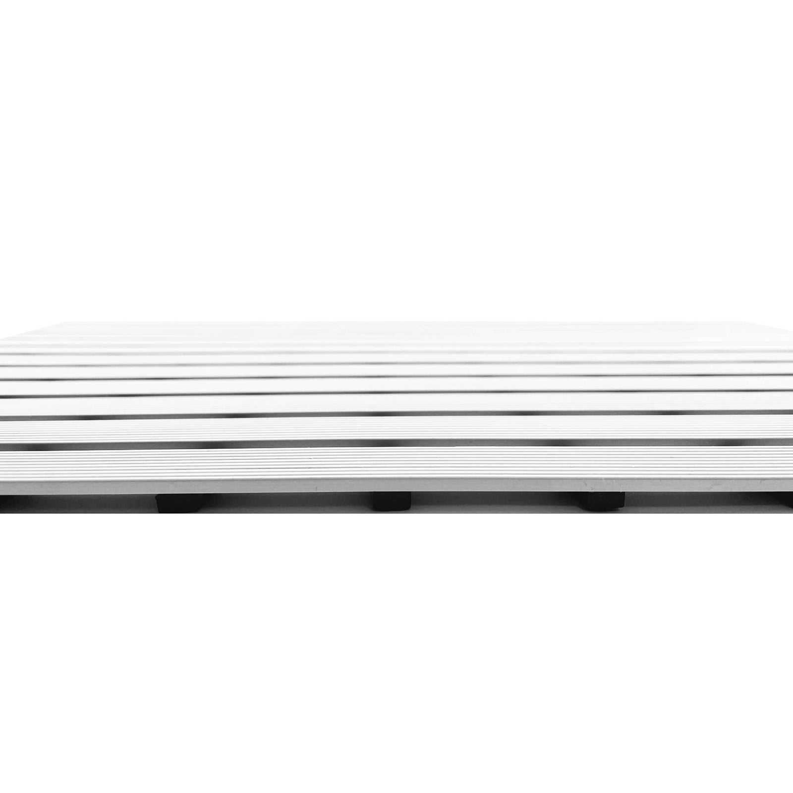 Pvc Duckboard Wet Area Non-slip Mat Drainage Matt - 61cm X 5m Roll | White