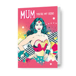 Wonder Woman 'you're My Hero' Mother's Day Card Official Product