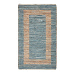 Veranda Grey And Nude Hemp Chindi Rug | 150cm x 220cm | Grey