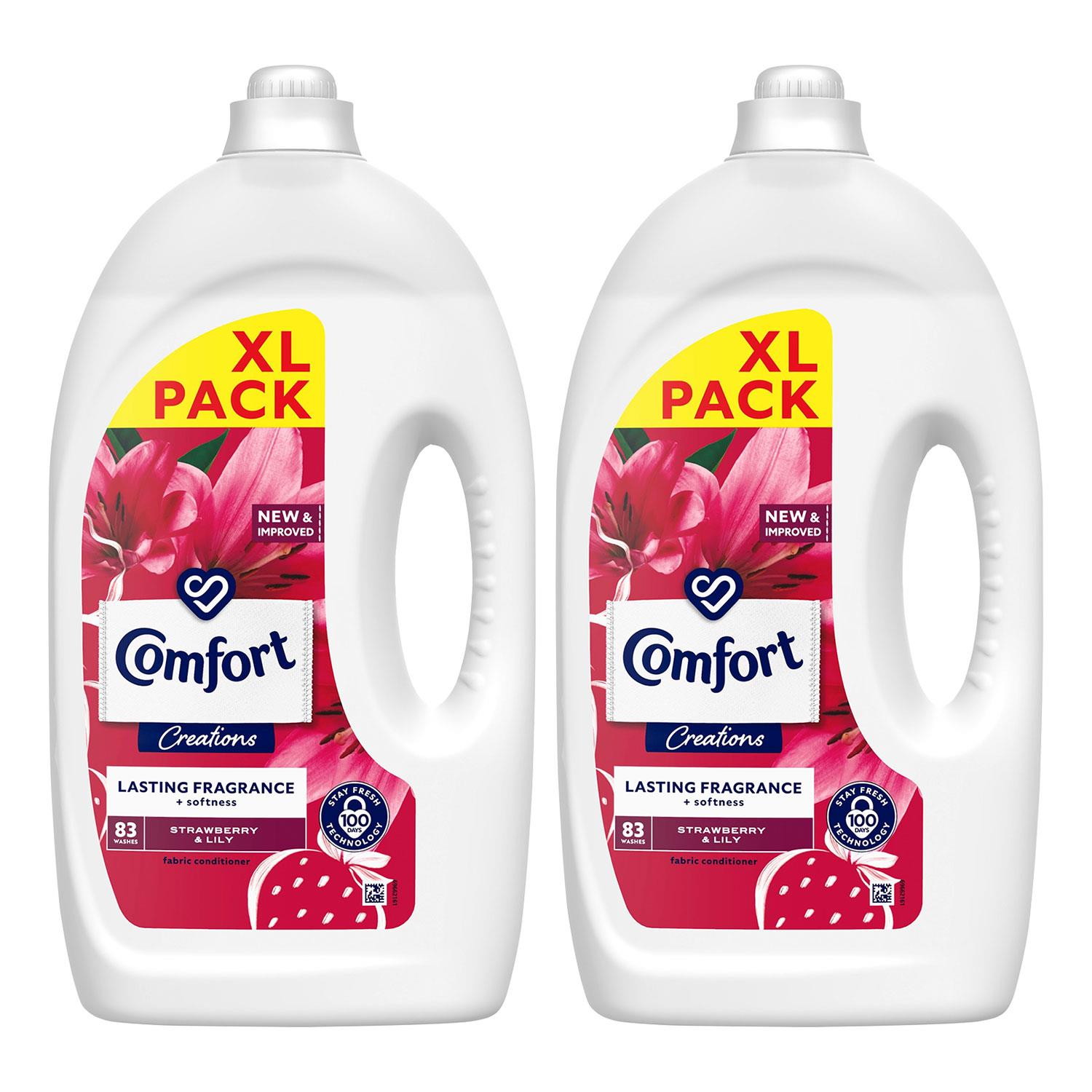 Fabric Conditioner Lasting Fragrance Strawberry & Lily 2.49l, 83w | Set-of-2