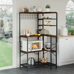 Kitchen Bakers Rack With Power Outlets