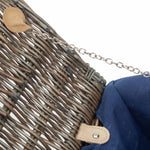 Wicker 40cm Antique Wash Picnic Basket | Blue