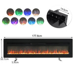 Wall Mounted Electric Fireplace With Remote Control