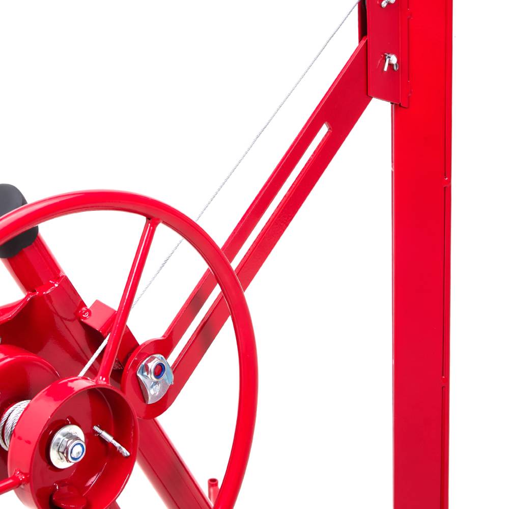 11ft Drywall Lifter With Rolling Casters Panel Hoist | Red