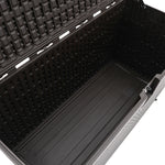 450l Rattan Deck Storage Box – Large Outdoor Garden Furniture Organizer, Weatherproof Patio Storage Chest | Brown