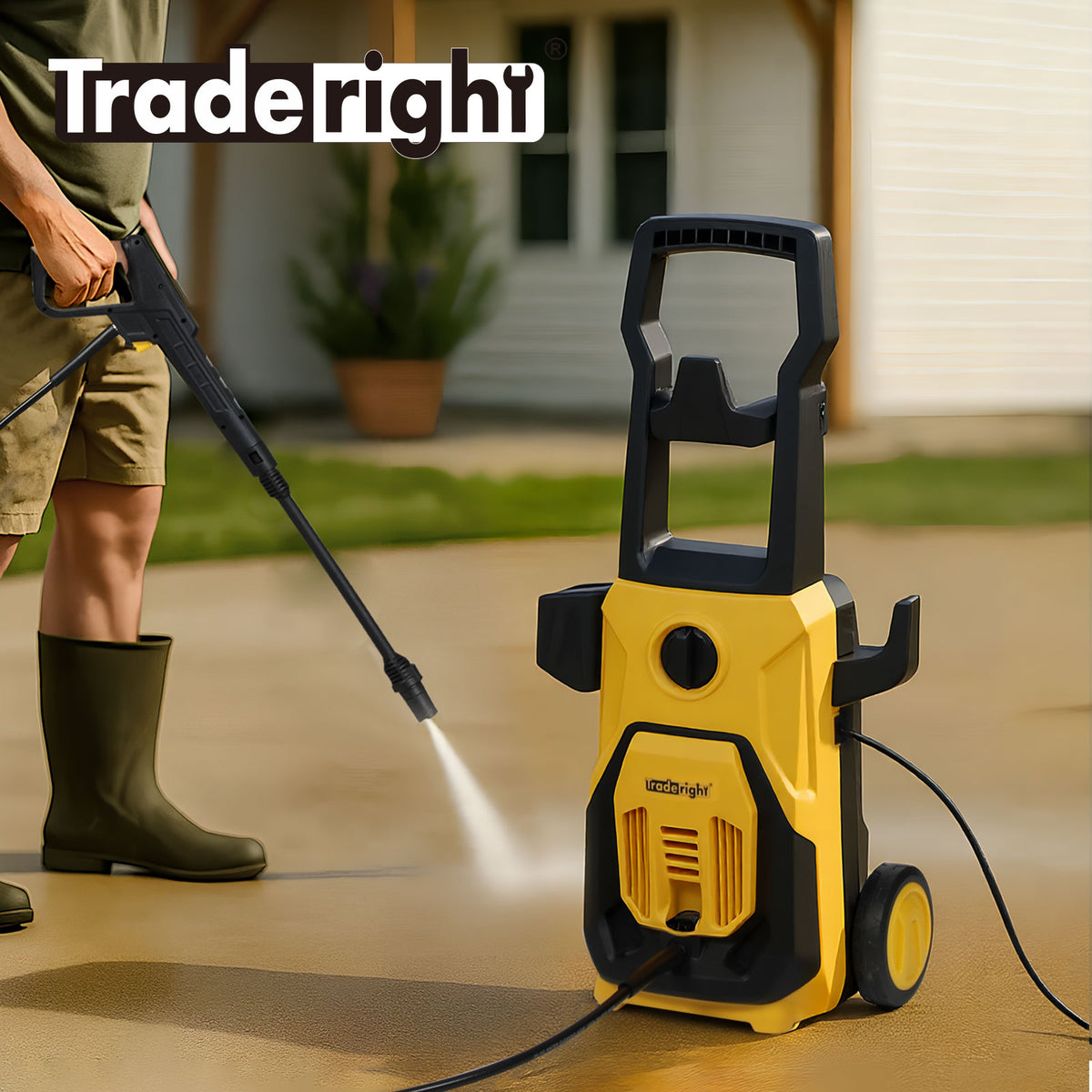 Traderight 1800w High Power Pressure Washer Gun Portable Garden Car Cleaner