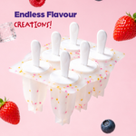 Star Shaped Ice Pop Mould With 6 Reusable Sticks