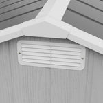 6x6 Ft Outdoor Garden Plastic Storage Shed | Grey