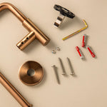 Towel Ring, Brushed Gold Pvd, Wall-mounted, Collection Architect S+