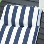 Set Of 2 Adjustable Sun Lounger Recliner Reclining Seat | Blue