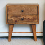 Solid Wood Mini Oak-ish Modern Bedside