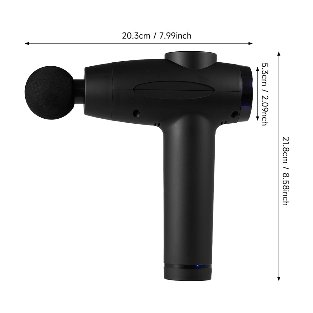 Portable Deep Tissue Massage Gun With 30 Adjustable Speeds & 6 Attachments