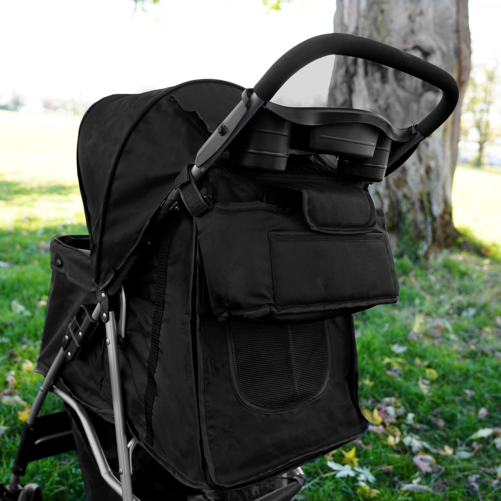 Pet Stroller Caddy Bag | Black