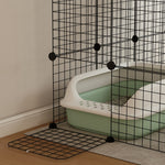 Large Cat Cage Indoor Cat Enclosure, 4-tier Diy Cat Playpen With Hammock, Ramps