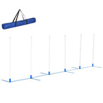 Dog Weave Pole Set Agility Starter Kit Pet Outdoor Exercise Training Set