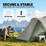 Family Camping Tent 3000mm Waterproof 8-12 Person | Green