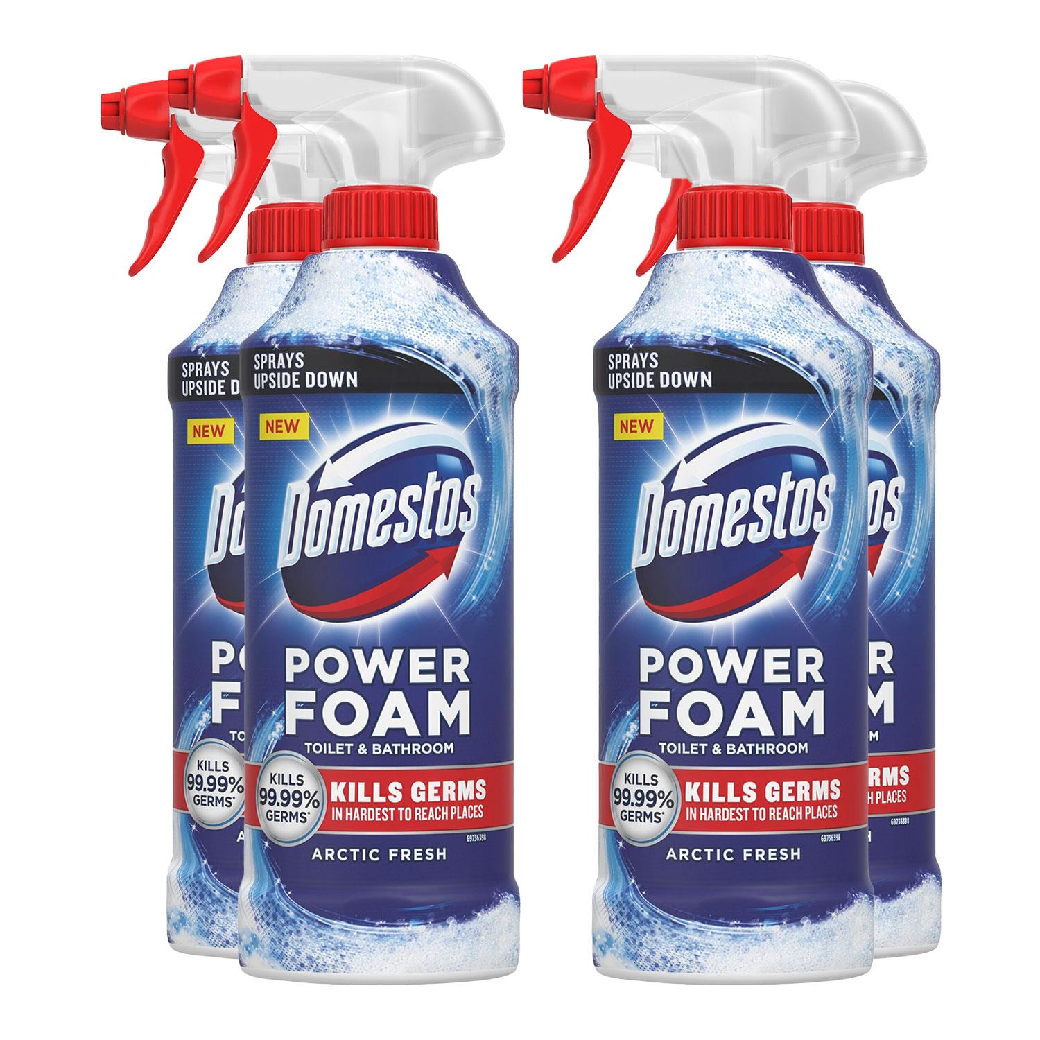 Power Foam Toilet & Bathroom Cleaner Spray Arctic Fresh, 450ml, 4pk