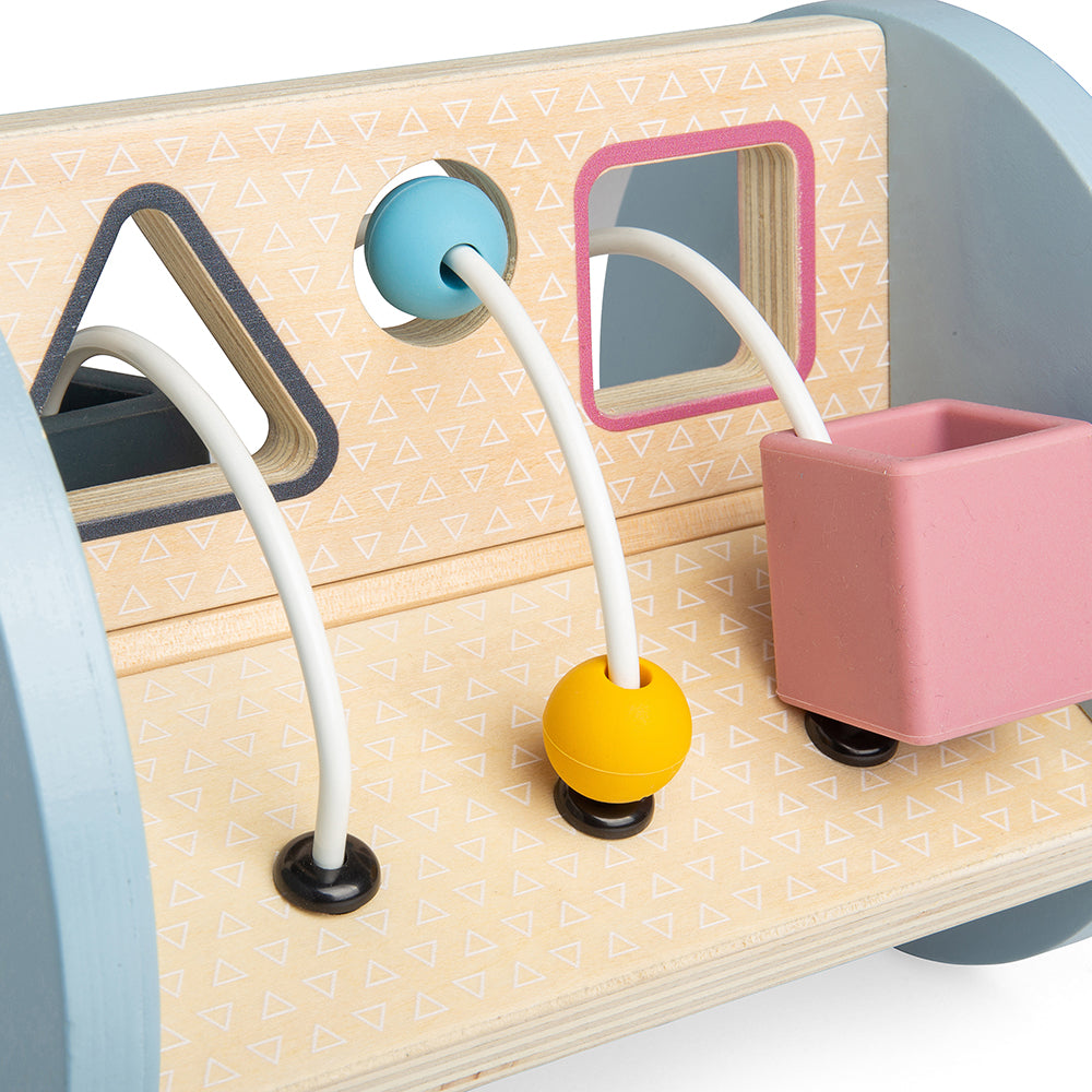 Rolling Sensory Sorter Toy, Made From Wood And Silicone