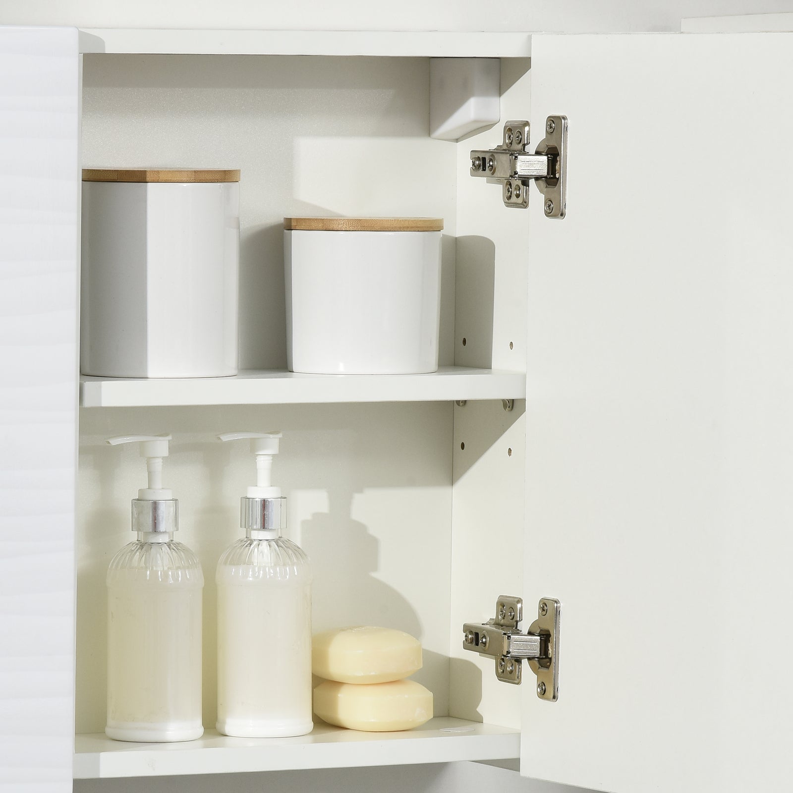 Bathroom Mirror Cabinet Wall Mounted Adjustable Shelf