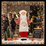 HOMCOM 4ft Christmas Singing Cooking Santa Claus With Head Moving