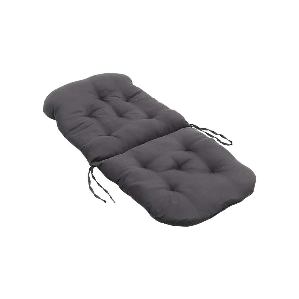 Rocking Chair Tufted Seat Pad Non-slip Seat Cushion | Dark Grey