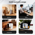 Spector Mini Fridge Portable Cooler Warmer With Mirror 5l For Bedroom Office Car