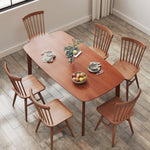 HOMCOM 150 Cm Rectangular Dining Table With Solid Wood Frame, Light Brown
