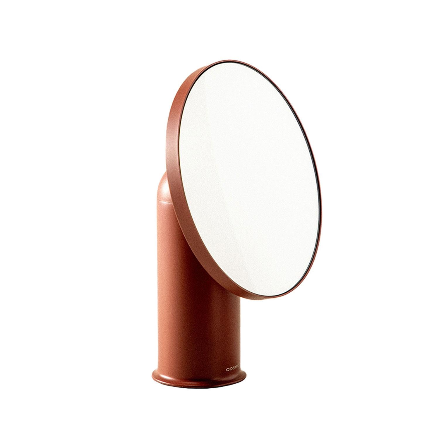 Vanity Mirror, Magnifying Mirror 5x, Countertop, Brown, Geyser Collection