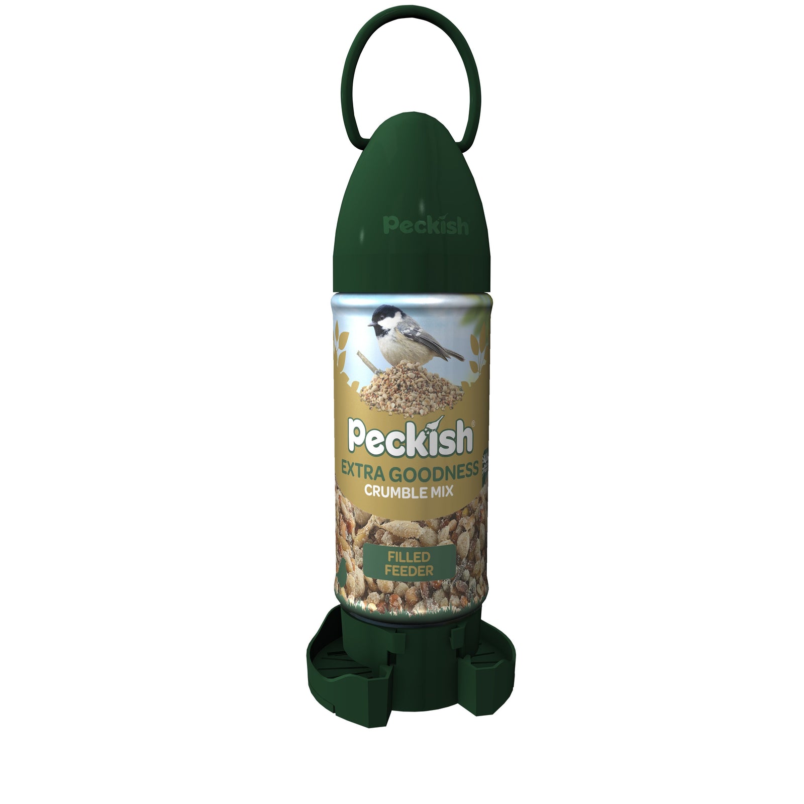 Extra Goodness Crumble Filled Feeder 350g Ready-to-hang | Green
