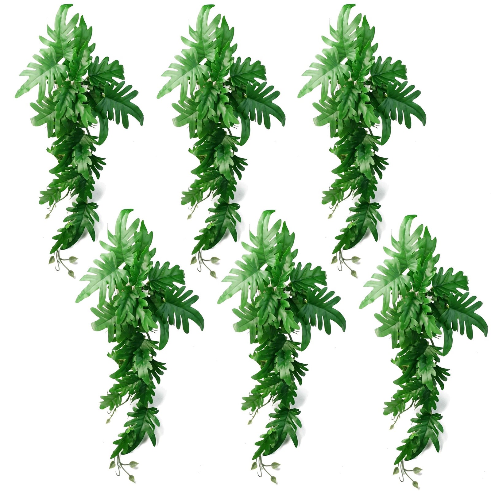 6 X 50cm Artificial Trailing Philodendron Large  Plant