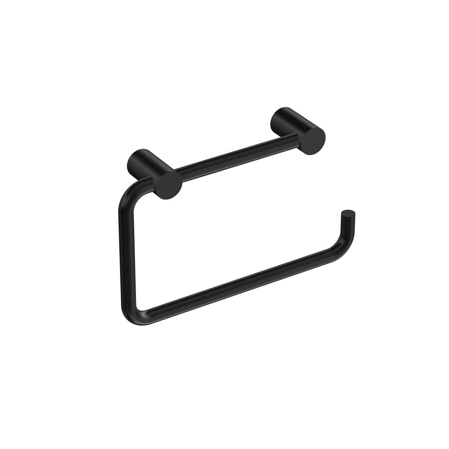 Paper Holder/towel Rack Matt Black Logic