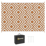 Reversible Rug W/ Carry Bag 182x274cm | Brown