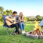Camping Chair Set Of 2 Portable Folding | Blue