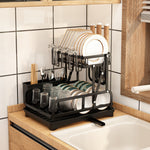 2-tier Dish Drainer With Drying Tray