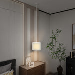 Linen Pendant Light, E27 Lampshade For Living Room, Bedroom | One Size | White