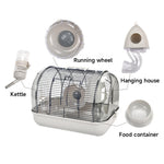 Crystal Hamster Cage Basic Outdoor Cage For Viewing Pet Cages | Grey