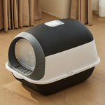 Detachable Fully Enclosed Cat Litter Box With Scoop