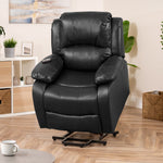 Northfield Dual Motor Massage Heat Riser Recliner Chair | Black