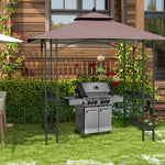 Outsunny 2.5x1.5m Bbq Tent Canopy Patio Outdoor Gazebo Sun Shelter
