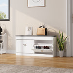 Flip Down Shoe Bench Cabinet