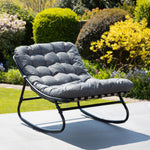 Solace Outdoor Rocking Chair | One Size | Dark Grey