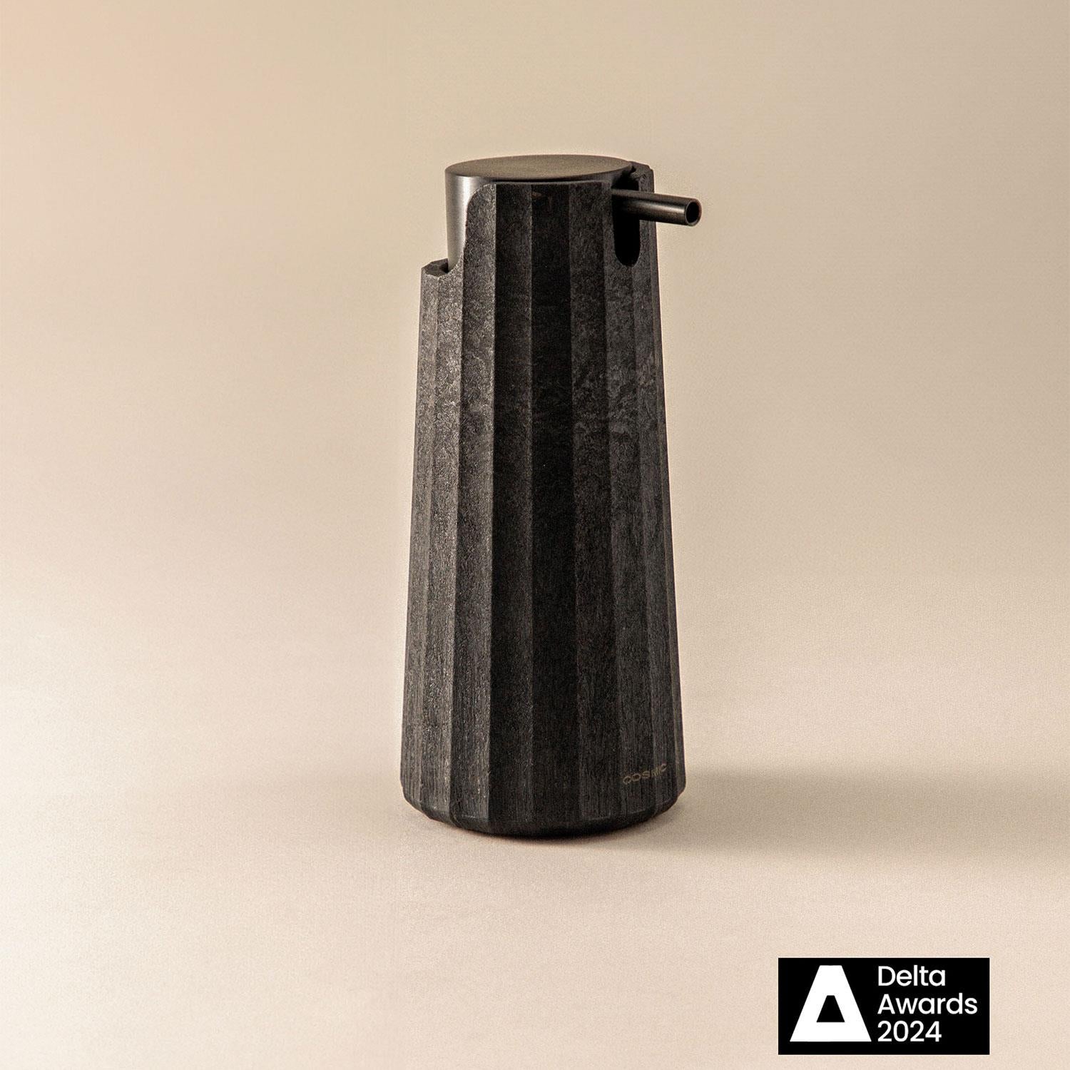 Soap Dispenser, 200ml , Black, Recycled Materials, Avenir Collection