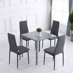 High Back Linen Dining Chairs, Accent