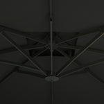 3m Cantilever Parasol W/ Hydraulic, Dual Top, Base