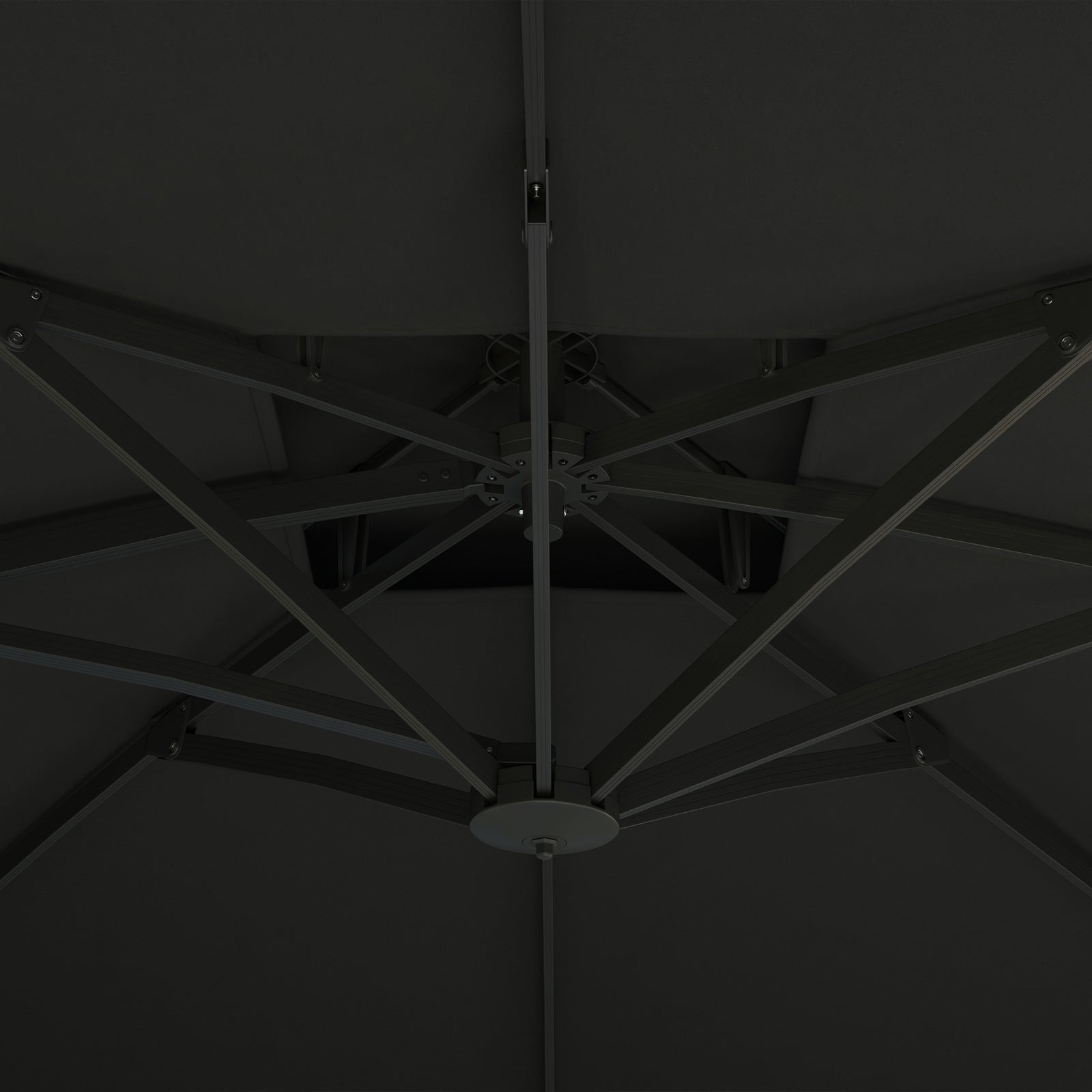 3m Cantilever Parasol W/ Hydraulic, Dual Top, Base