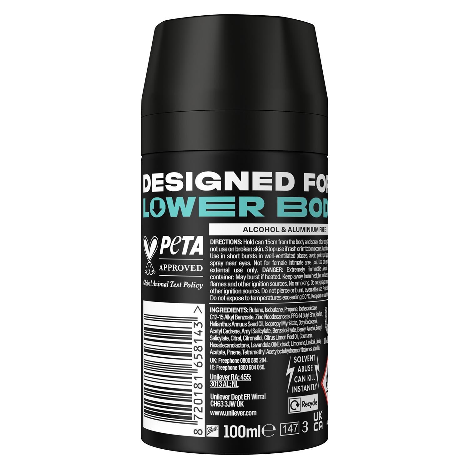 Lynx Lower Body Bundle Spray Coconut+sandalwood & Pear+cedarwood