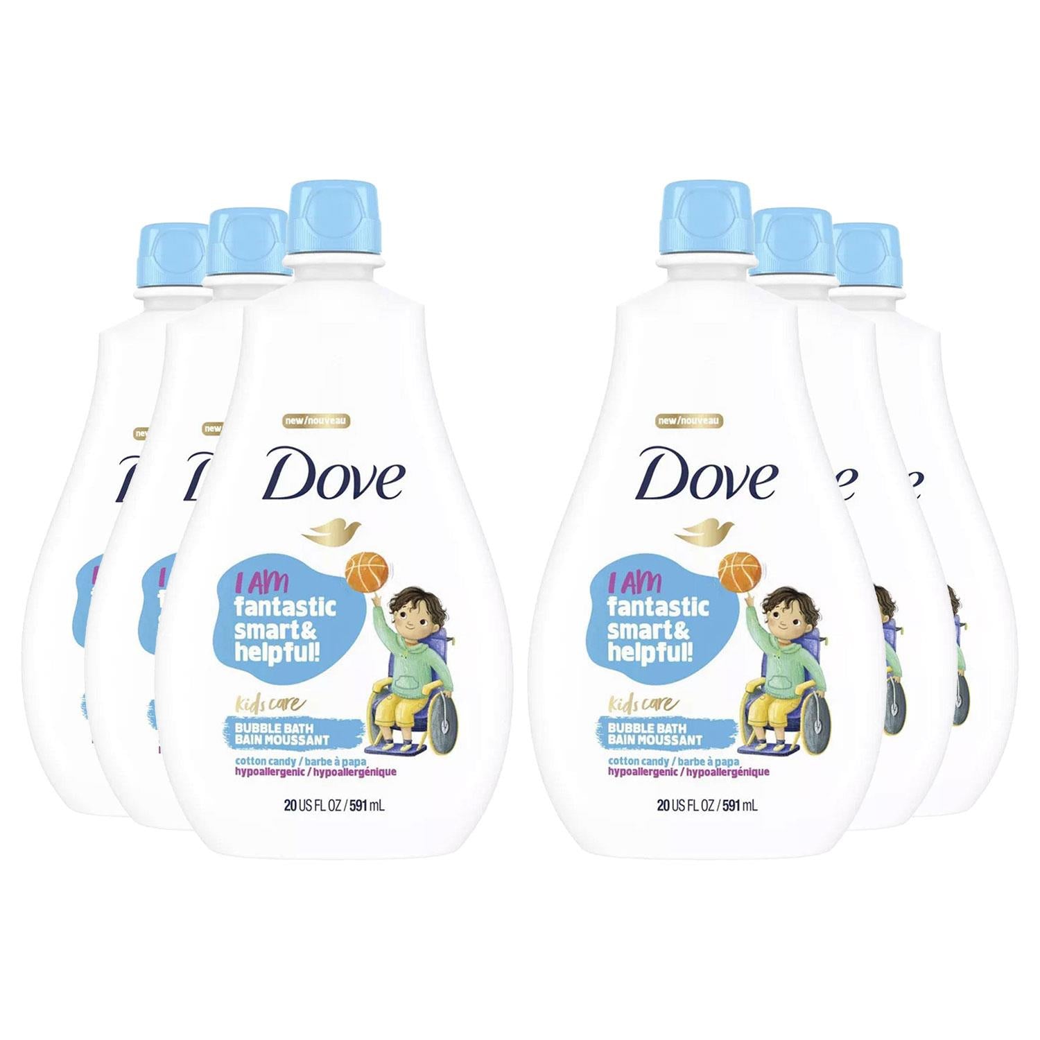 Care Hypoallergenic Awesome Bubble Bath, Cotton Candy, 591ml, 6pk